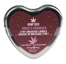 Earthly Body Hemp Seed 3n1 Valentines Day Candles-Ero's Embrace 4oz